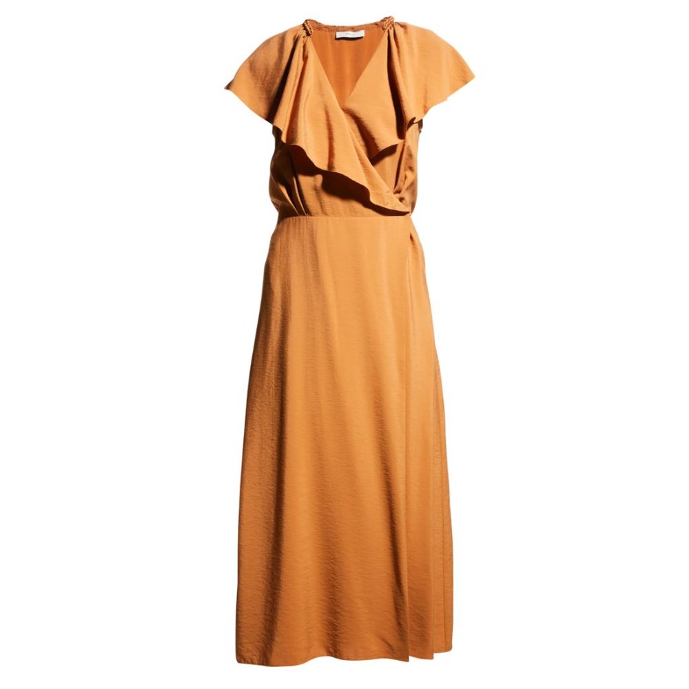 Vince Midi Wrap Dress